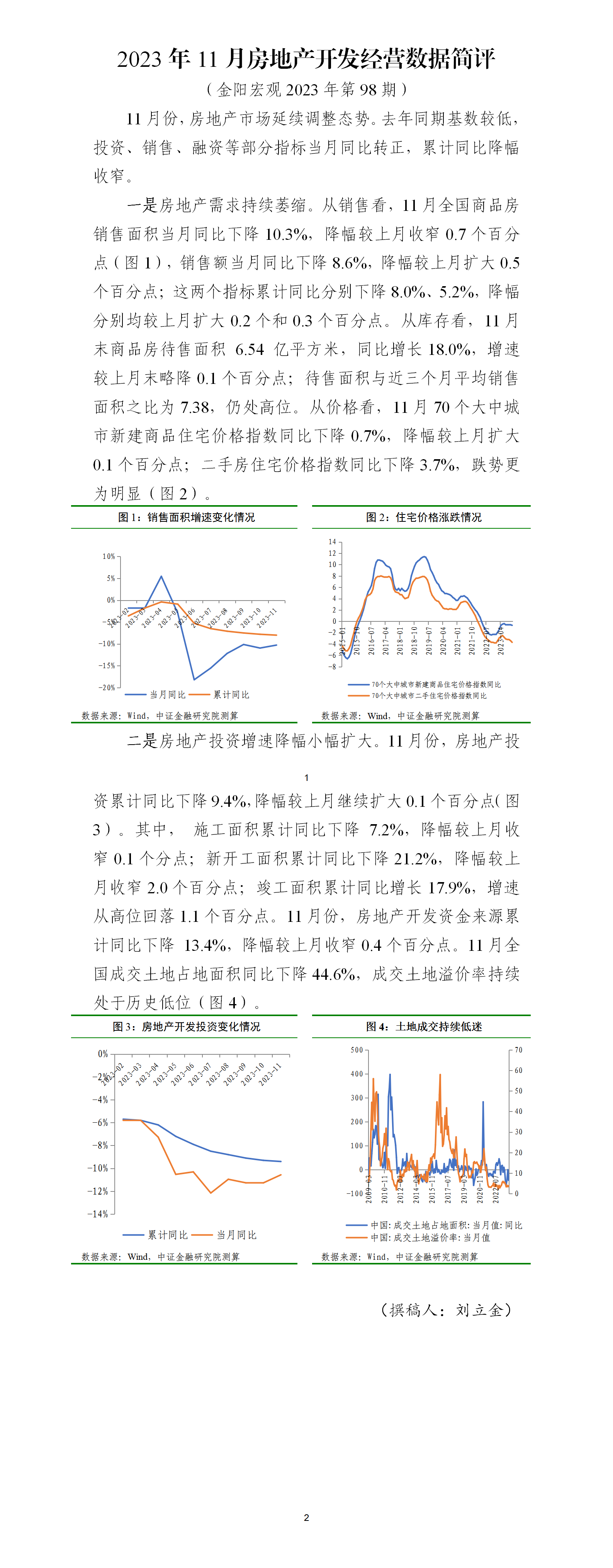 金阳宏观2023年第98期 2023年11月房地产开发经营数据简评_01.png