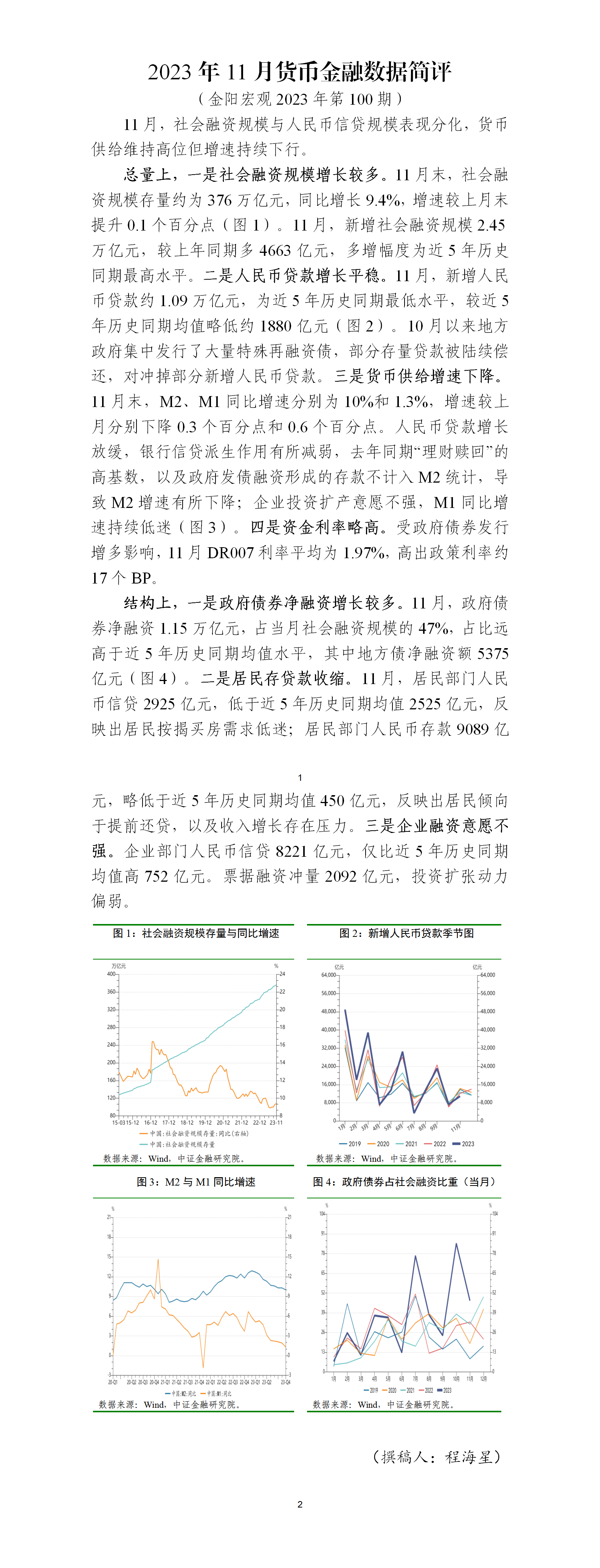 金阳宏观2023年第94期-2023年11月货币金融数据简评_01.png